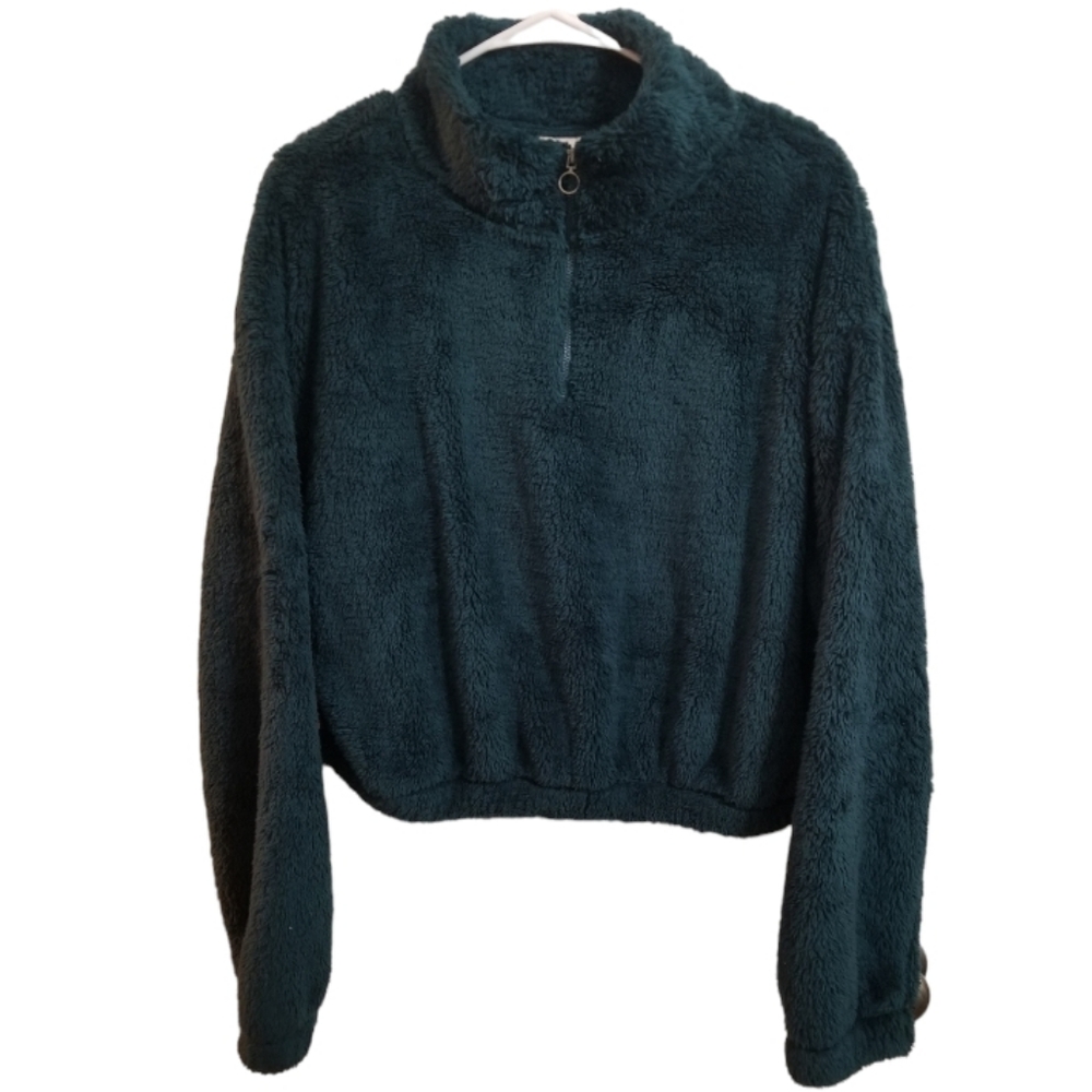 NWT So Perfectly Soft Sherpa 1/4 Zip Pullover Women's Size Large